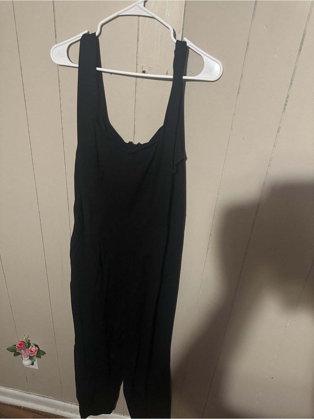 Ava & Viv Black Sleeveless Jumpsuit with Scoop Neck